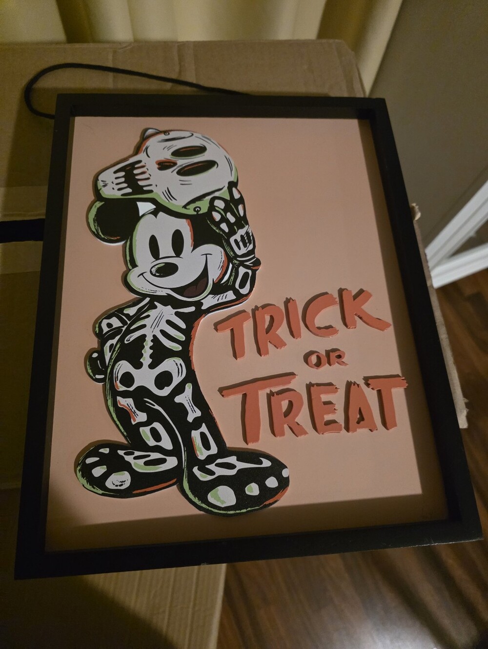 Mickey Halloween Trick Or Treat Sign
